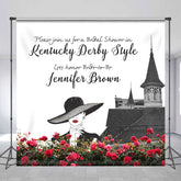 Aperturee - Aperturee Miss Kentucky Derby Custom Bridal Shower Backdrop